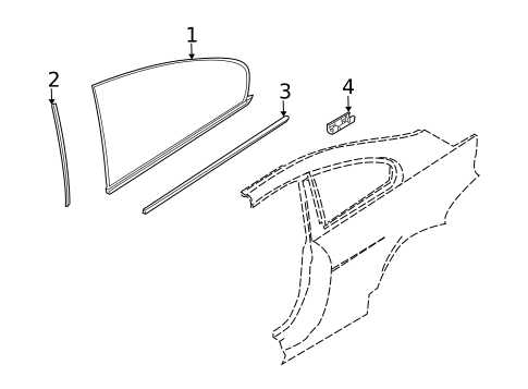 Glass & Hardware for 2008 BMW M6 #0
