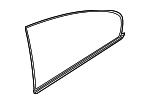 51367069222 - Body: Quarter Glass for BMW: 645Ci, 650i, M6 Image