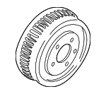 YF1Z1V126BA - Brakes: Drum for Ford: Taurus, Thunderbird | Mercury: Cougar, Sable Image