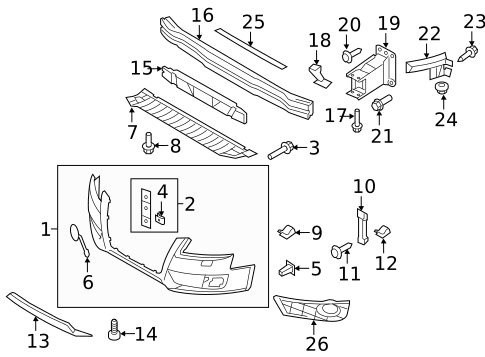 Bumper & Components - Front for 2009 Audi A4 Quattro #1
