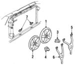 22137121 - : Mount Bracket for Cadillac: DeVille, Eldorado, Seville Image