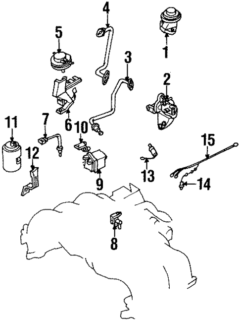 Emission Components for 1993 Subaru SVX #0