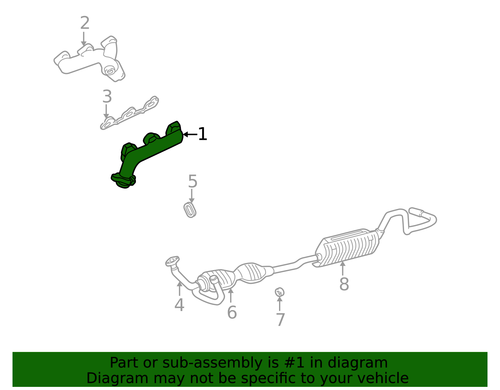 その他 BMG 1998-2000 Mazda B3000 Exhaust Manifold ZZMG-13-451 | OEM Parts Online