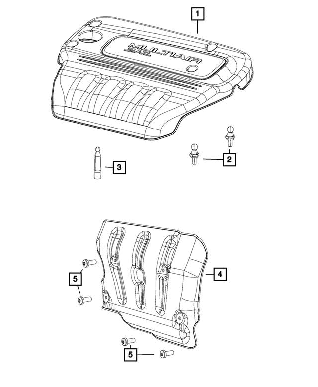 4627875AG - : Engine Cover for Mopar Image