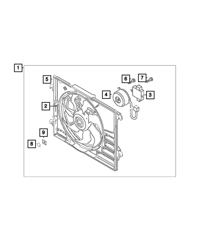 68313835AA - Electrical: Cooling Fan for Mopar Image image