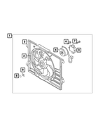 68313835AA - Electrical: Cooling Fan for Mopar Image