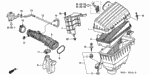 36286P8FA00 - Electrical/Exhaust/Heater/Fuel: TUBE A, AIR ASSIST PIPE for Honda Image