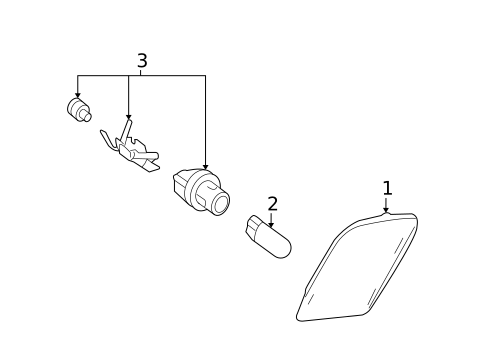 SIDE MARKER LAMPS for 1993 Mercedes-Benz 300SL #0