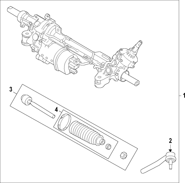 STE871 - : Motorcraft™ Rack And Pinion Assembly for Ford Image