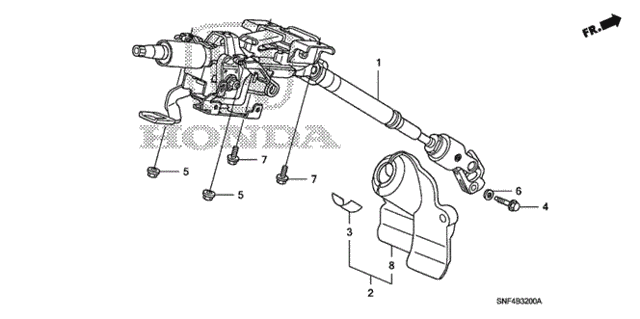 Steering Column for 2006 Honda Civic #0
