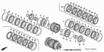22510RCLA02 - Transmission - Automatic: GUIDE, CLUTCH (1-3) for Honda Image