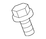 90119A0156 - Body: Mount Bracket Bolt for Toyota: Corolla, Grand Highlander, Highlander, RAV4, RAV4 Prime, Sequoia, Sienna, Tacoma, Tundra Image