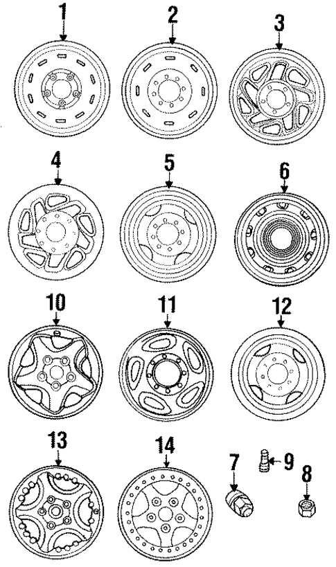 Wheels for 1998 Dodge Ram 1500 #0