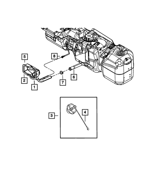 Fuel Tank Filler Tube for 2008 Dodge Ram 1500 #1