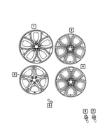68620096AA - Wheels: Aluminum Wheel for Mopar Image