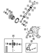 68043159AA - Front Axle; Dana 216 MM; Differential and Drive Line: Dust Flange Slinger for Jeep: Wrangler, Wrangler JK Image