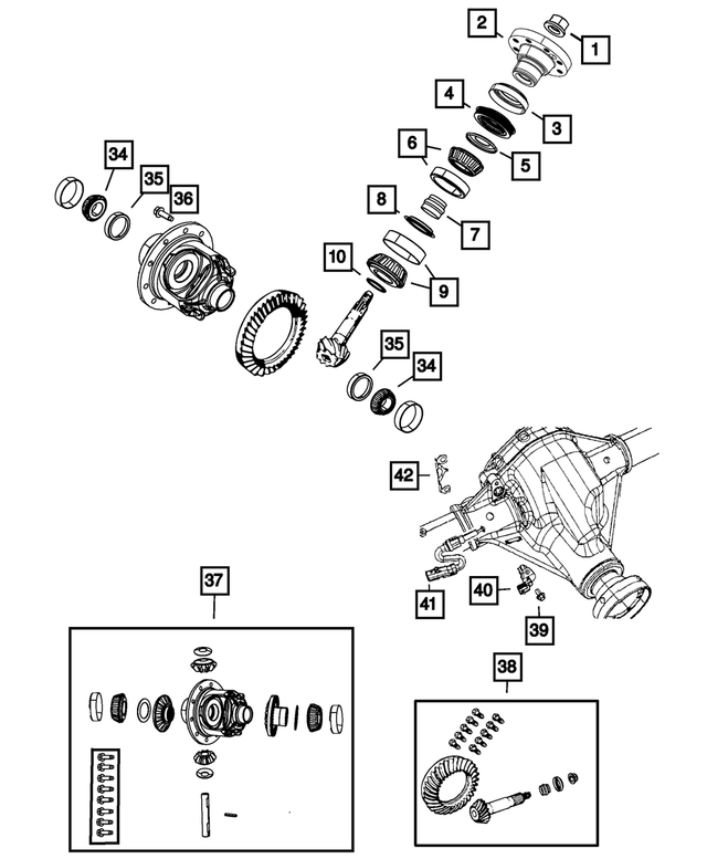 68043159AA - Front Axle; Dana 216 MM; Differential and Drive Line: Dust Flange Slinger for Mopar Image image