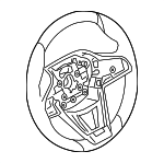 32306866468 - Steering: Steering Wheel for BMW: 530e, 530e xDrive, 530i, 530i xDrive, 540d xDrive, 540i, 540i xDrive, 640i xDrive Gran Turismo, 740i, 740i xDrive, 745e xDrive, 840i Gran Coupe, 840i xDrive Gran Coupe, M5, M550i xDrive, M8 Gran Coupe, M850i xDrive Gran Coupe Image