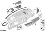 51458088429 - : Trim For Dashb.Carbon Fibre Front Pass for BMW Image