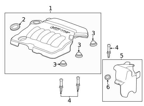 Engine Appearance Cover for 2012 Chevrolet Impala #0