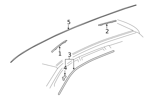 Exterior Trim - Roof for 2012 Buick Enclave #0