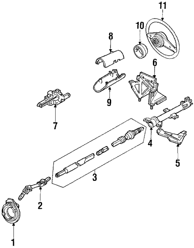 E4LY3511A - Steering: Rack Flange for Ford Image