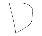 51357033644 - Body: Fixed Glass for BMW: 525i, 525xi, 528i, 528i xDrive, 528xi, 530i, 530xi, 535i, 535i xDrive, 535xi, 545i, 550i, M5 Image