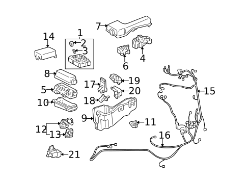 Electrical Components for 2003 Toyota Avalon #0