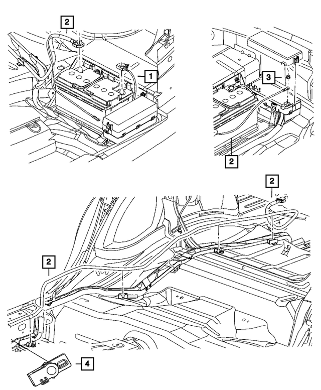 68066100AC - Electrical: Battery Negative Wiring for Mopar Image