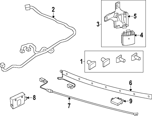 M1MZ15K868U - Body: Wire Harness for Ford: Explorer Image