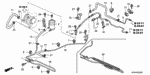 53713SDB315 - Chassis: HOSE COMP, P/S FEED for Honda Image