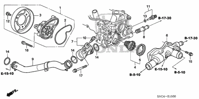 Water Pump for 2006 Honda Civic #0