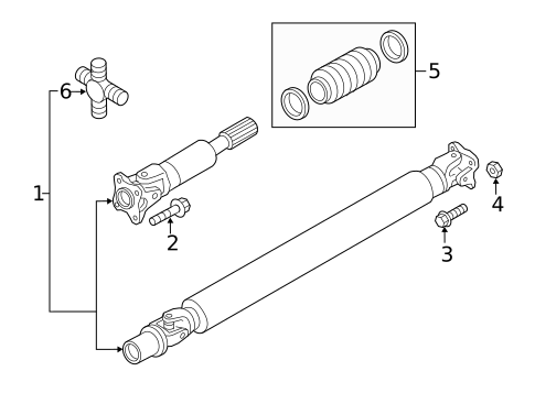 Drive Shaft for 2024 Nissan TITAN #1