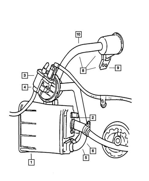 Vacuum Canister for 2004 Chrysler Sebring #0