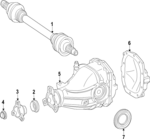 2303500445 - Universals &amp; Rear Axle: Companion Flange for Mercedes-Benz Image