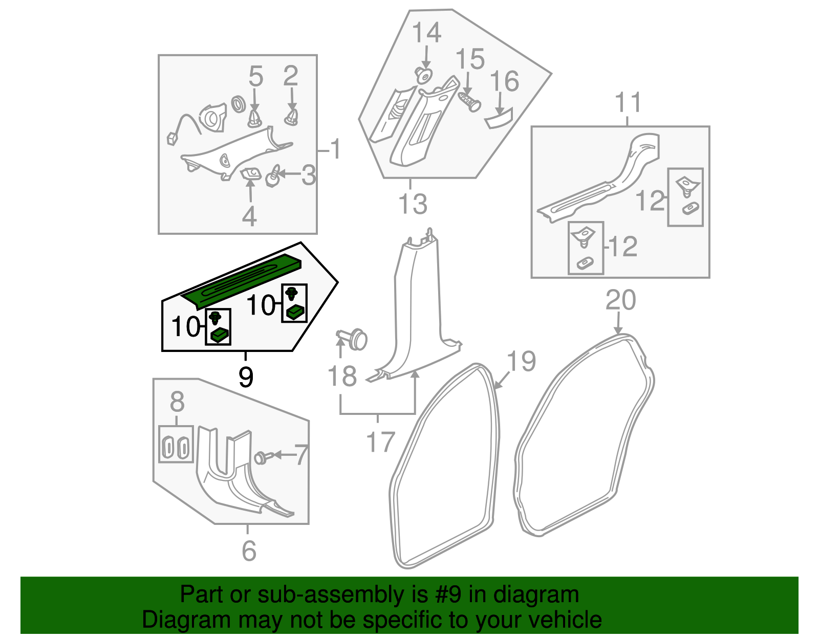 15834728 - Front Sill Plate | Partners Chevy