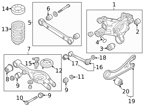 Suspension, Springs & Related Components for 2012 Hyundai Azera #0