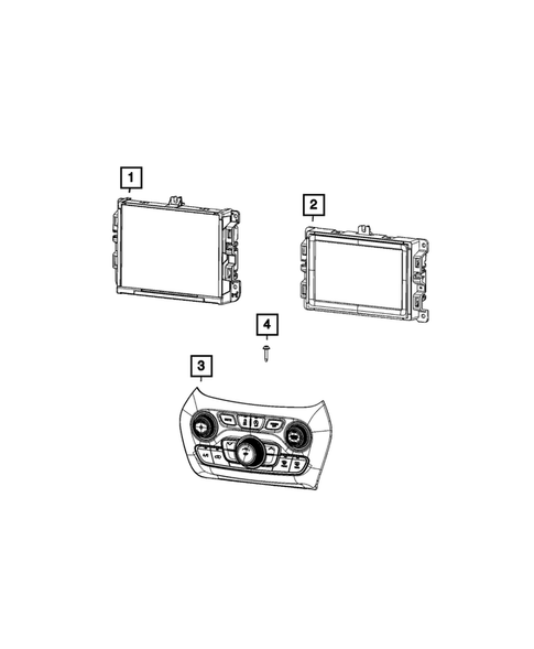 Radio, Antenna, Speakers, DVD, and Video systems for 2021 Jeep Cherokee #1