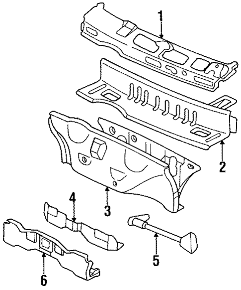 Cowl for 1987 Isuzu I-Mark #0
