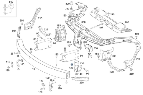 Front Stiffening and Radiator Support for 2015 Mercedes-Benz SL 65 AMG&reg; #0