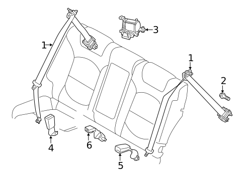 Seat Belt for 2022 Hyundai Tucson #1
