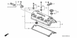 90011P2A000 - Engine: BOLT A, HEAD COVER for Honda Image