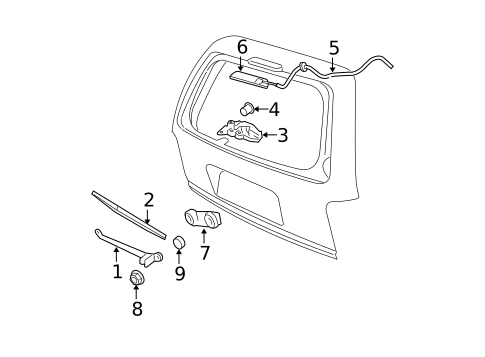 Wiper & Washer Components for 2006 Ford Expedition #1
