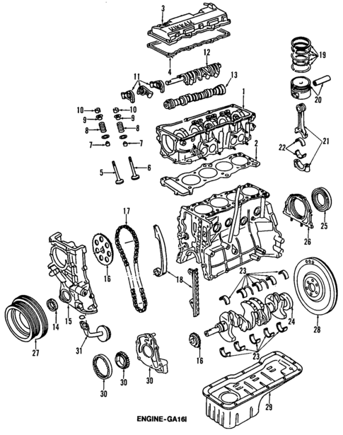 Oil Pump for 1990 Nissan Pulsar NX #0