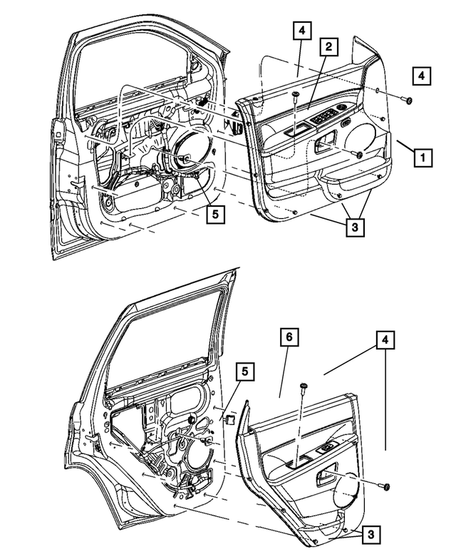 « 1BC151D1AC –  : Garnissage De Porte Avant Panneau, Côté Gauche pour Mopar Image »