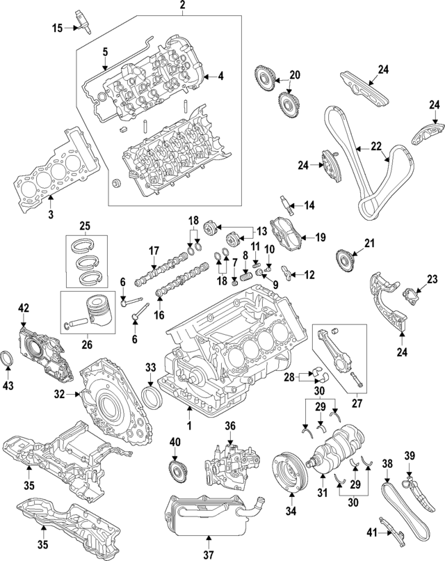 P2103293G - Engine: Engine Timing Gear for Audi Image