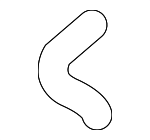 79121096Q - Cooling System: Water Hose for Volkswagen: Touareg Image