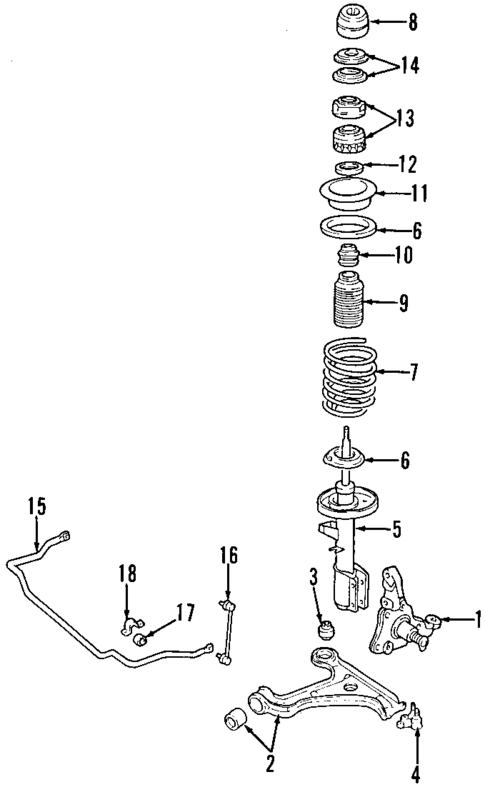Front Suspension for 2000 Cadillac Catera #0