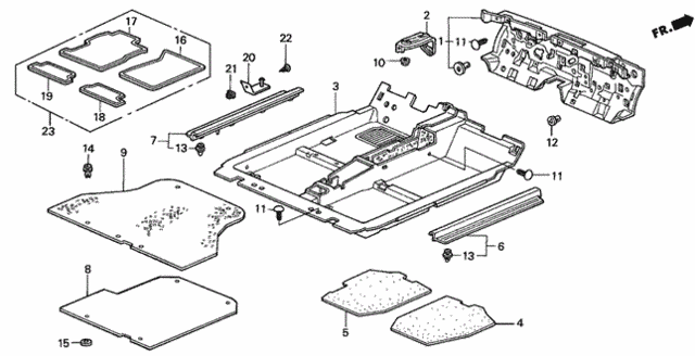 Floor Mat for 2000 Honda Prelude #0