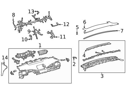 Instrument Panel for 2020 Toyota Mirai #0